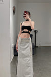 BORIS BIDJAN SABERI Apron WORKER1 F1603D Light Grey